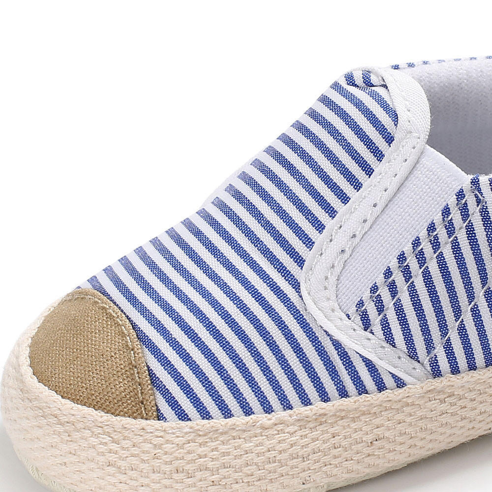 Baby Soft-Sole Canvas Crib Shoes