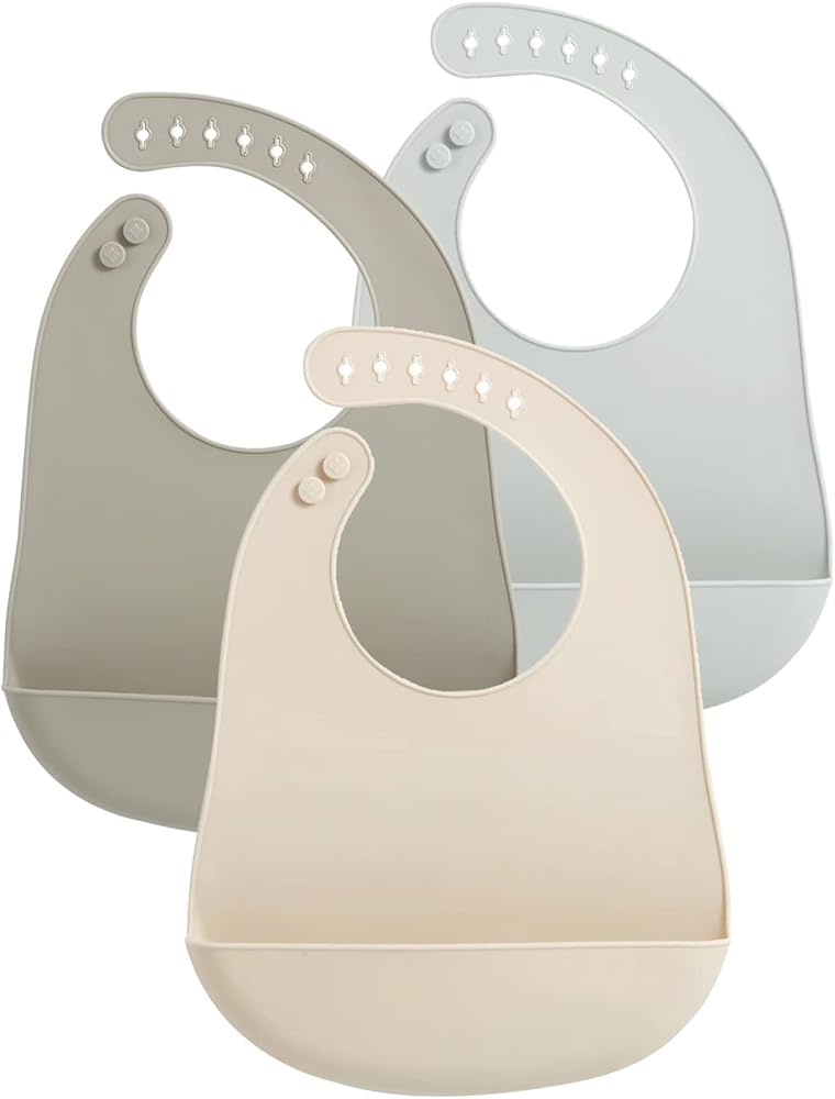 Baby Waterproof Silicone Bib Pack