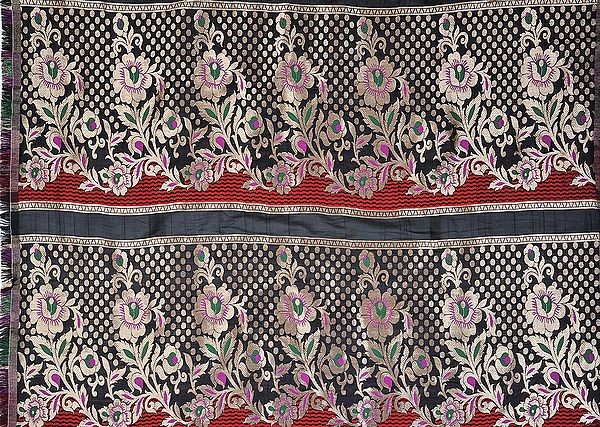 Hand-Woven Banarasi Brocade Yardage