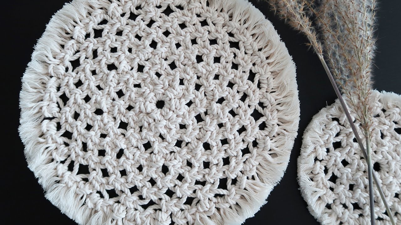 Macrame Lace Trim Tea Cozies