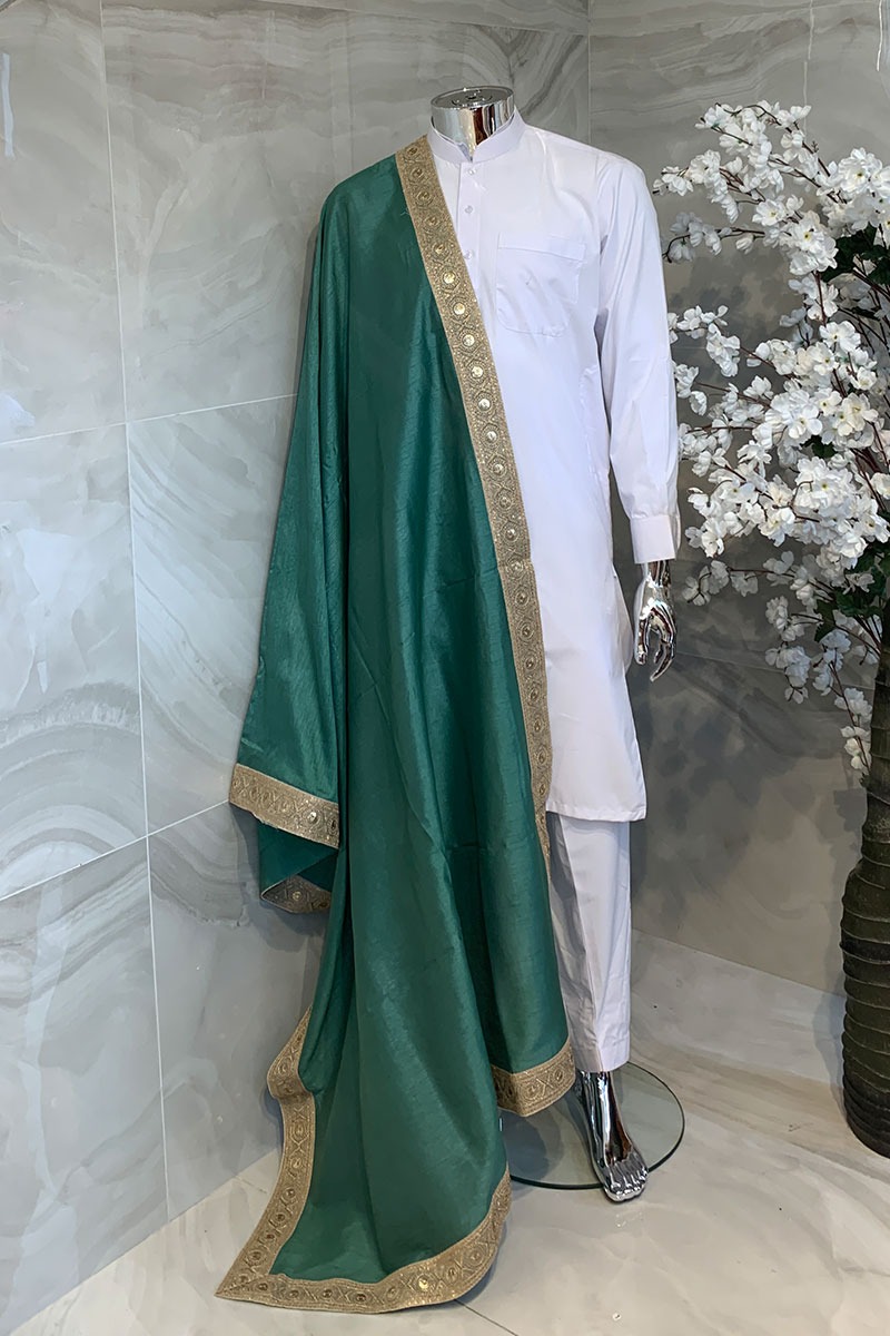 Men's Banarasi Silk Dupatta for Men