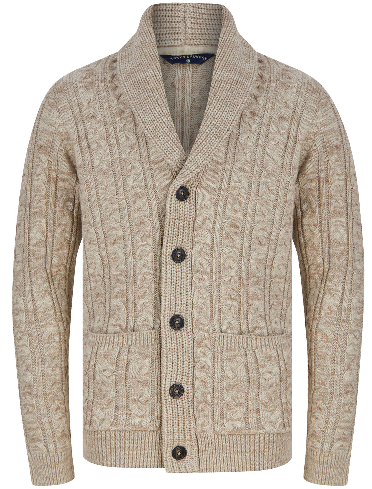 Men's Chunky Cable Knit Cardigan