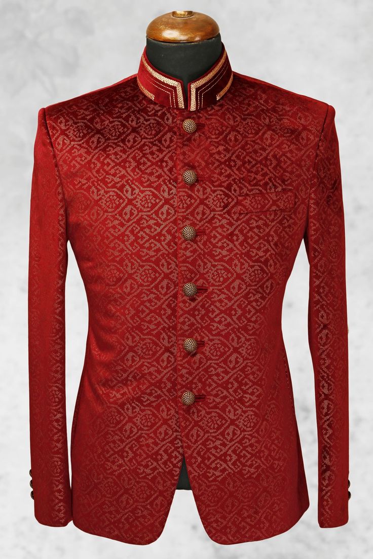 Men's Velvet Bandhgala Suit