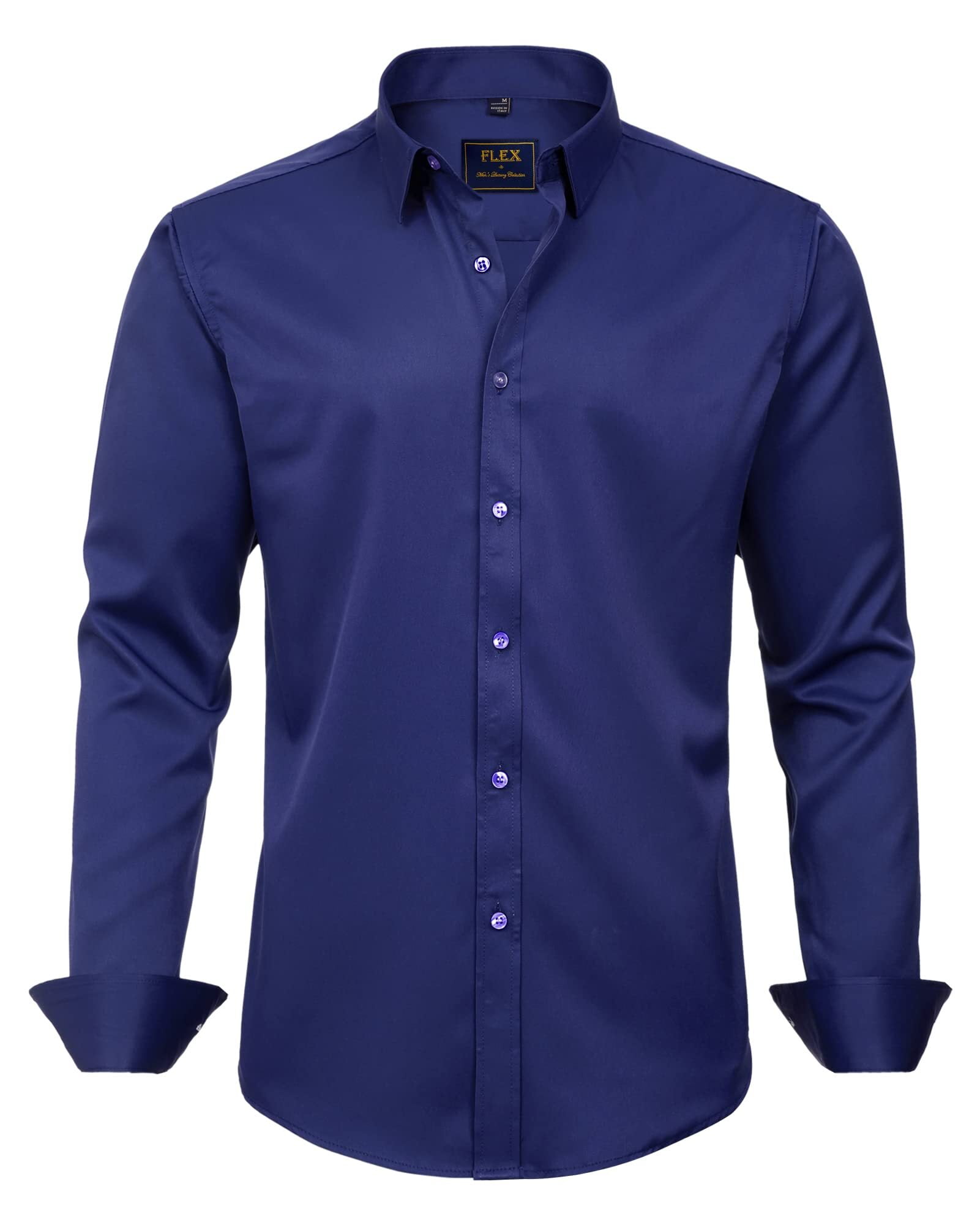 Men's Wrinkle-Free Poplin Dress Shirt