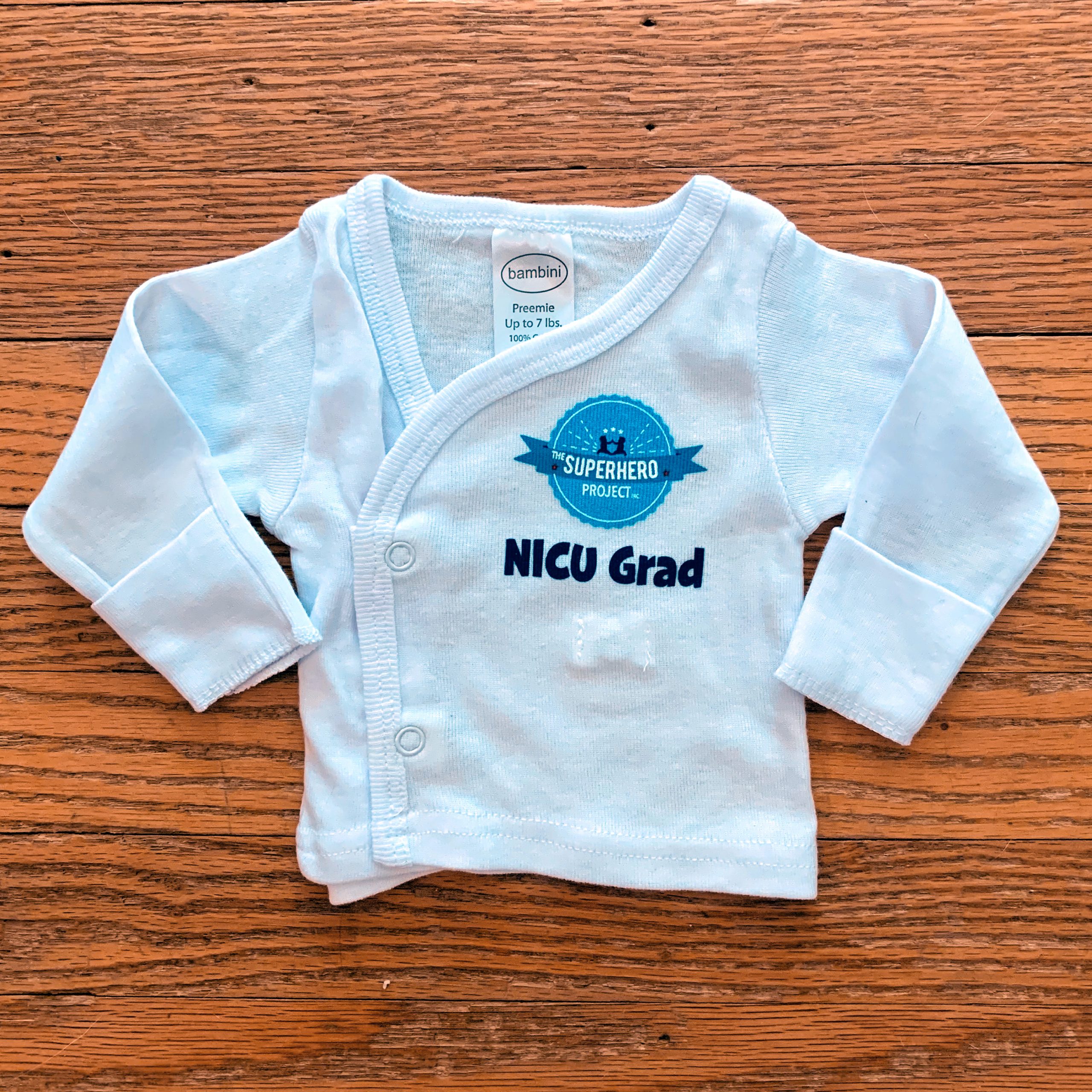 Preemie Sized Wrap Snap Shirt