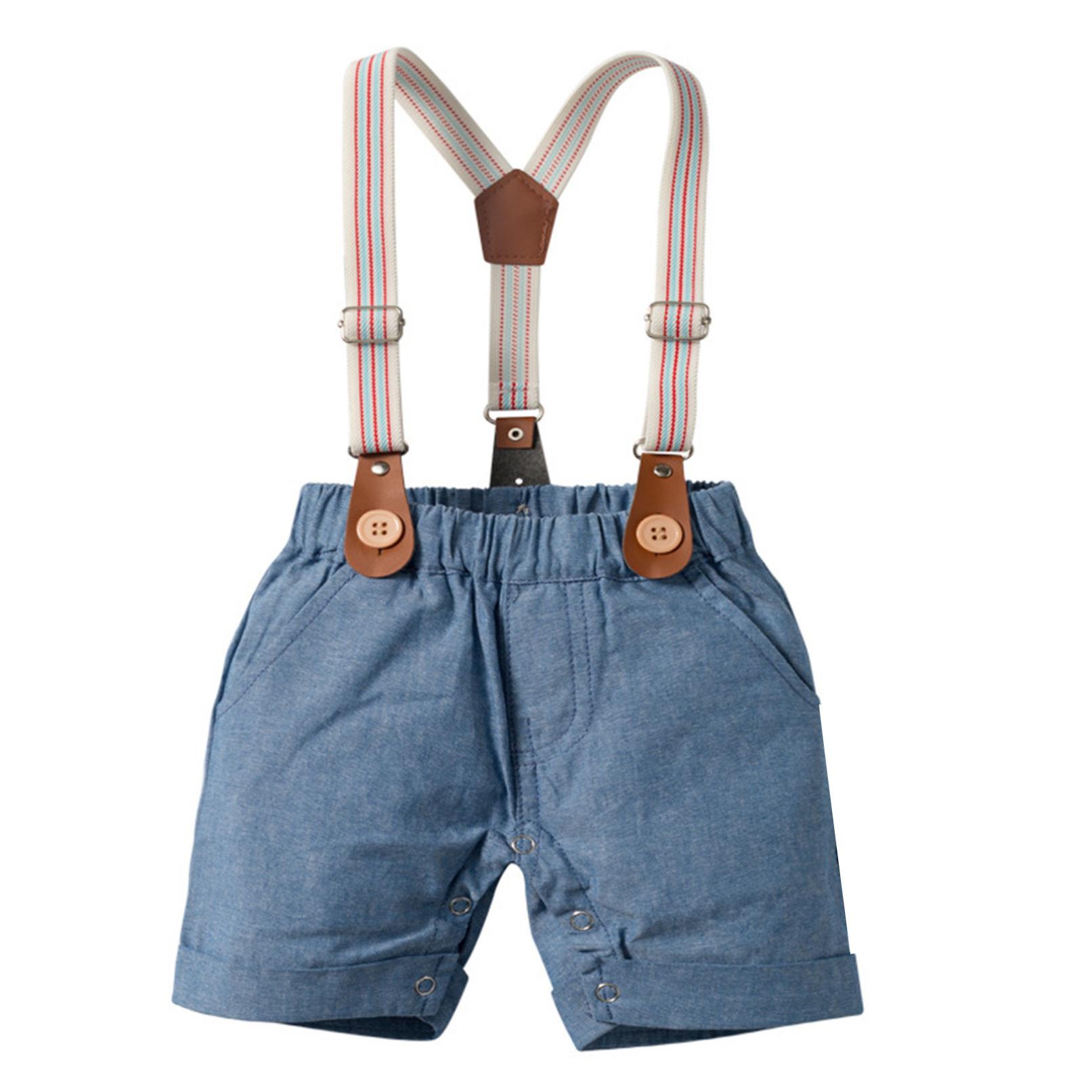 Toddler Boys' Suspender and Shorts Set