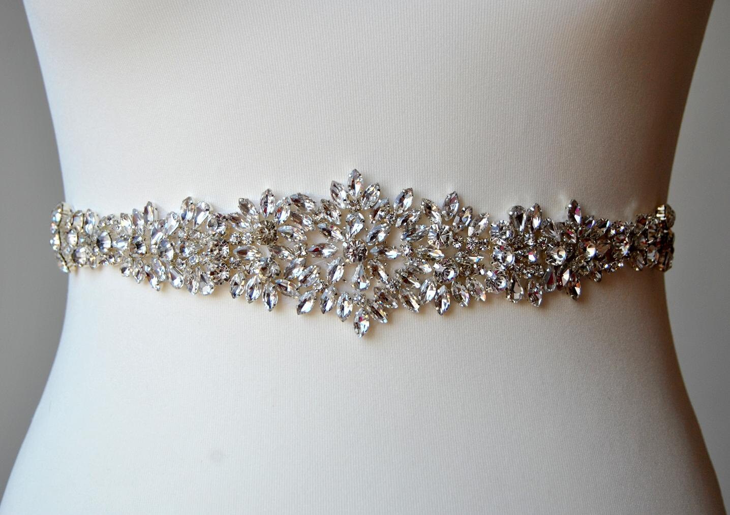 Women's Beaded Bridal Sash Belt