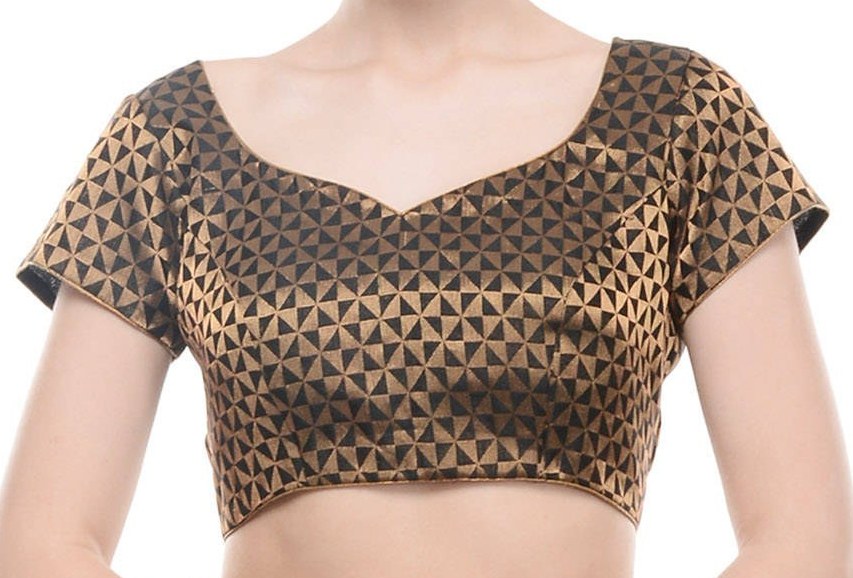 Women's Brocade Silk Crop Top Choli