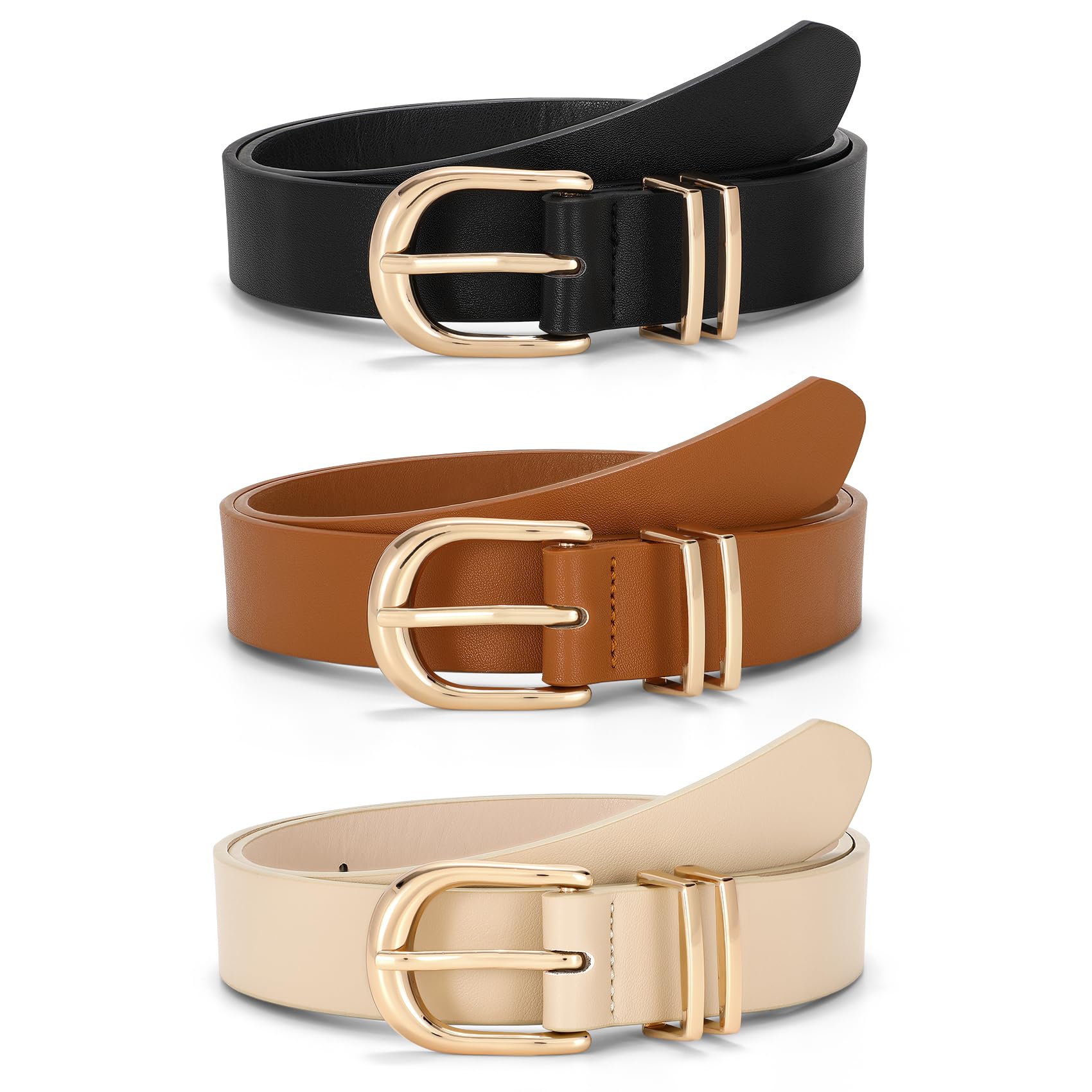 Women's Faux Leather Waist Belt