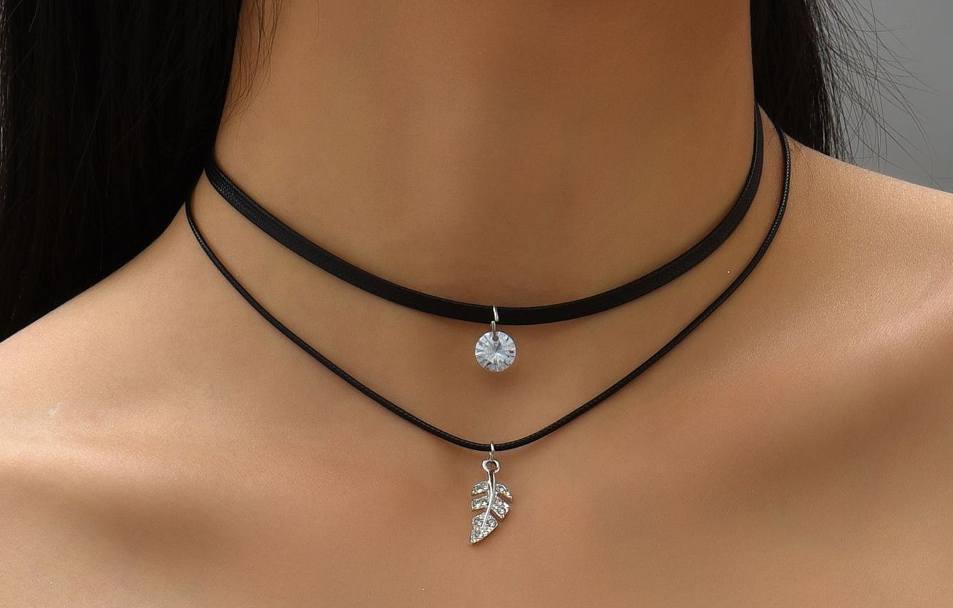 Women's Layered Choker Necklace Set
