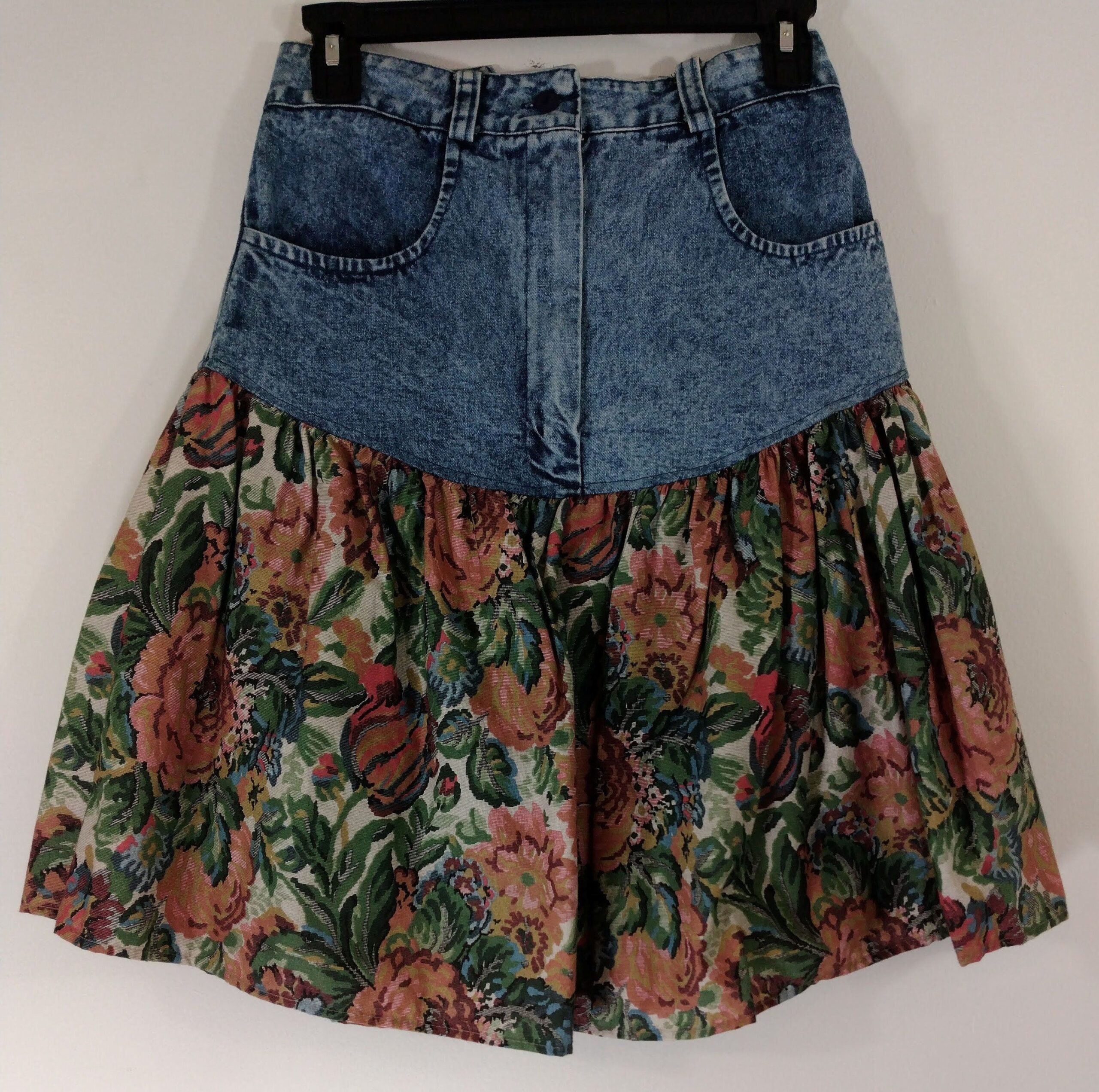 Women's Upcycled Vintage Denim Skirt