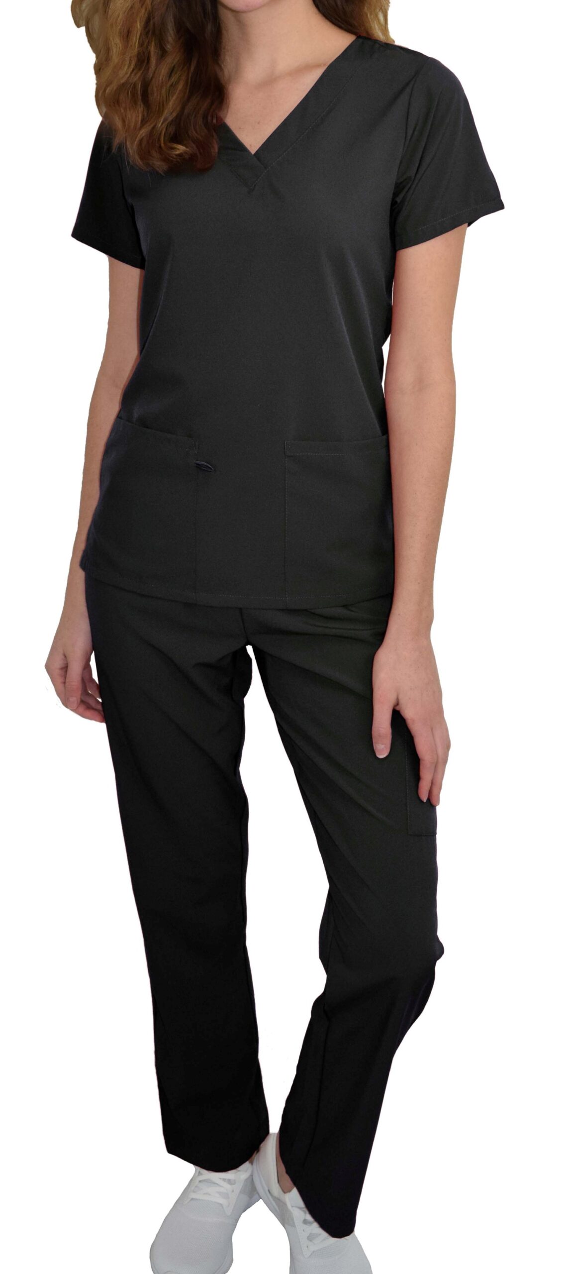 Women's V-Neck Medical Scrub Set